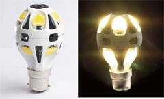 英Zetaが政府資金を利用、60Wの白熱電球並みの明るさのLEDランプを開発